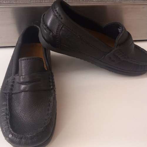 Zara kids moccasins size 27 new black