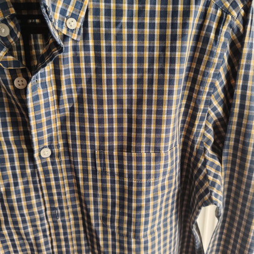 Ovs checkered shirt size S like new, blue and yellow
