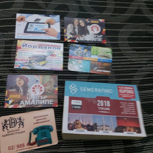 Old calendars used, set of 12 pieces