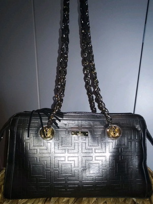Shoulder bag made of faux leather used with embossed patterns Gillian Elegant