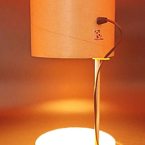 Table lamp made of recycled materials and plexiglas limited edition new