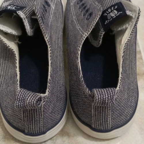 H&M kids shoes new, size 32, fabric white blue