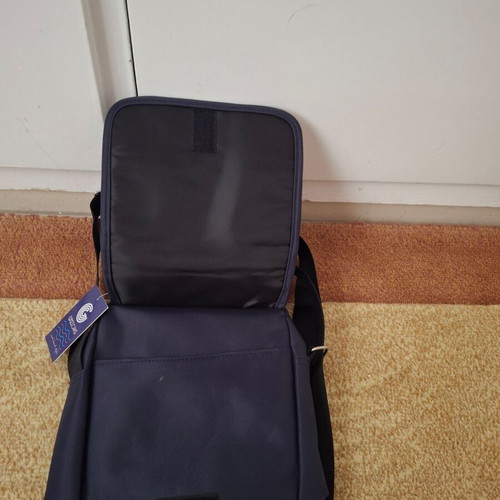 Men's shoulder bag with crossbody strap blue new