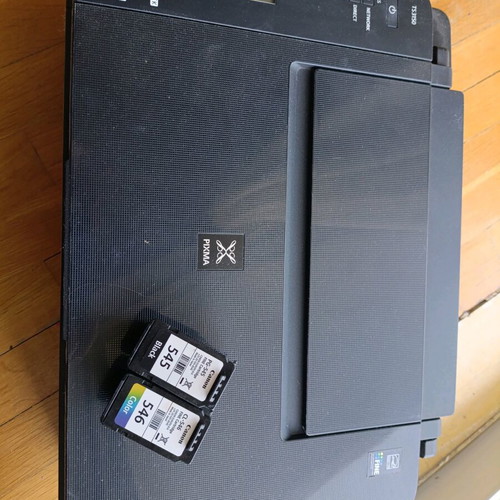 Canon printer used with two almost new ink cartridges
