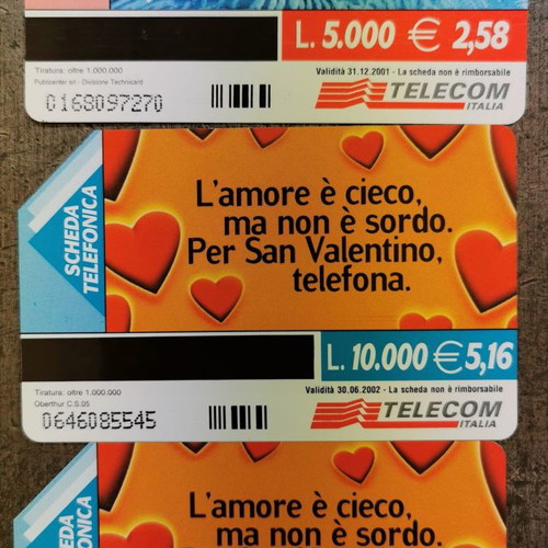 Italian and Cypriot phone cards used in excellent condition