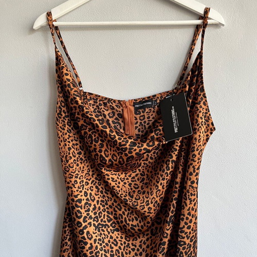 PrettyLittleThing leopard print dress, size XXXL