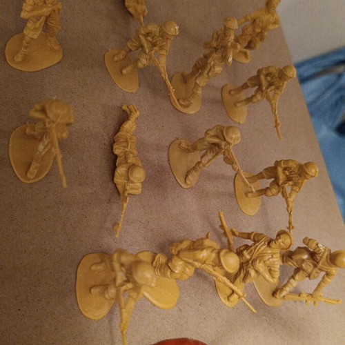 British World War II Soldier Figures Set of 12 Like New