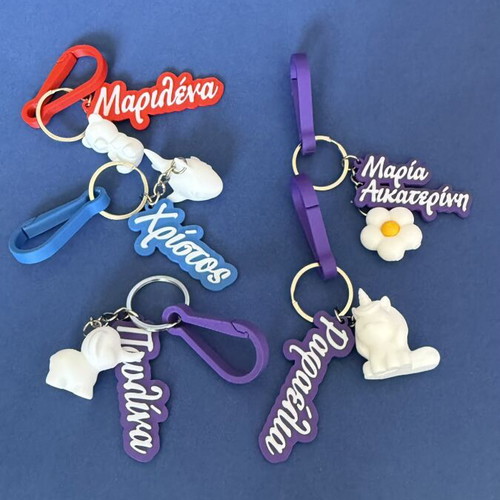 Personalized 3D Printed Name Keychain