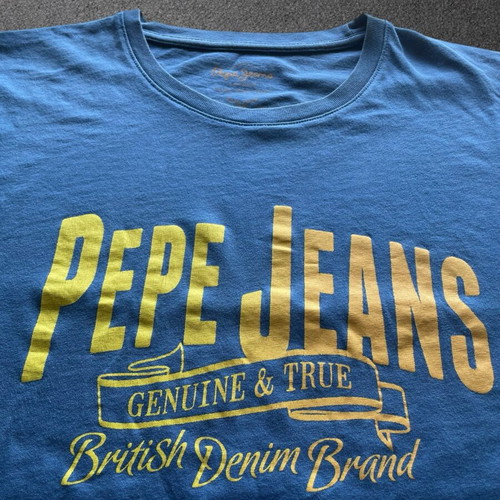 Pepe Jeans London T-shirt XL blue graphic tee like new