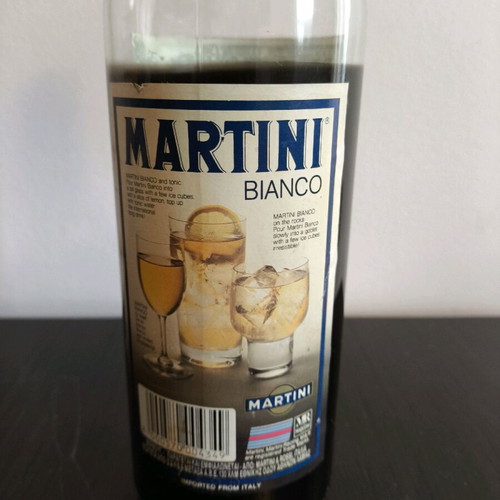 Martini Bianco Vermouth used, 16% alcohol, missing about 2/5 of drink