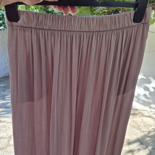 Maxi satin skirt Zara like new, pink, size M