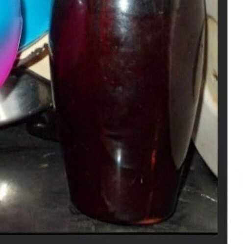 Vase in 80s style used, Bulgarian made