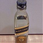  Johnnie Walker Scotch Whisky Black Label παλιό γυάλινο μπουκαλάκι μινιατούρα άδειο