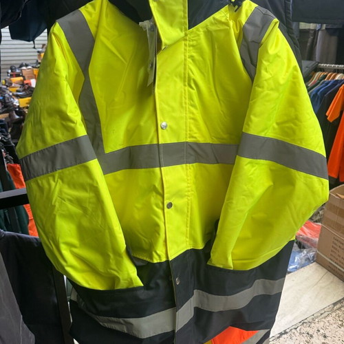 Safety Work Jacket fluorescent waterproof yellow new