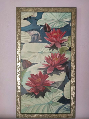 Маслена картина на Христина Галанис 50x100 см с рамка