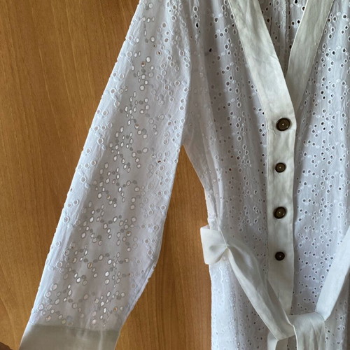Zara tunic new with eyelet embroidery and linen fabric