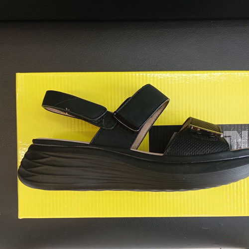 Antrin platform sandals, black, size 41