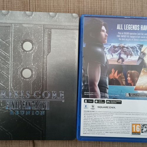 Final Fantasy VII Crisis Core Reunion PS5 with steelbook like new
