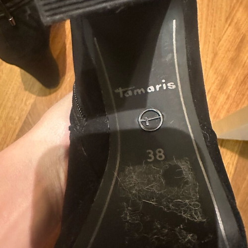 Tamaris ankle boots used, black, size 38