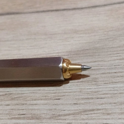 Stainless Steel Pen with Brass Like New