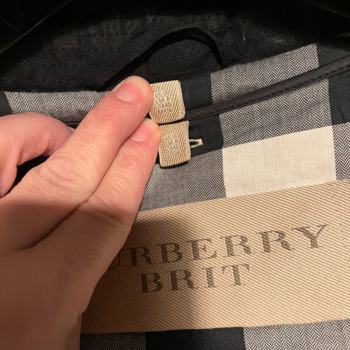 Burberry Brit trench coat women's black L like new