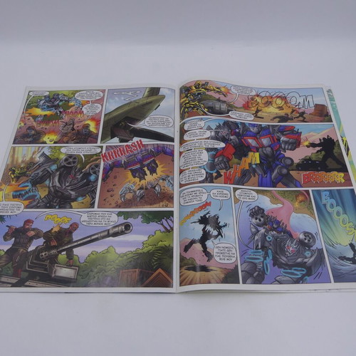 Transformers Dark of the Moon Issue 2 Comic with Poster used 2011
