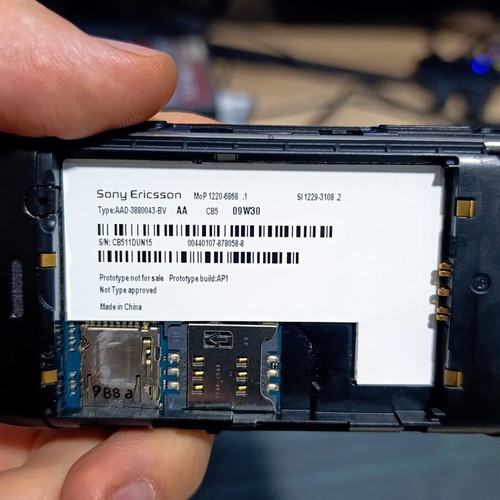 Sony Ericsson Xperia X2 Prototype phone