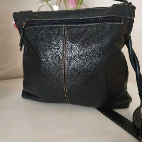 Bric's crossbody bag used black genuine leather