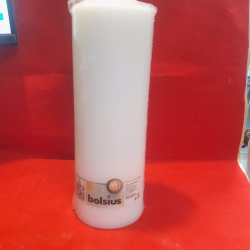 Decorative candle large 25×9 cm new