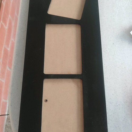 Photo frame vertical used, made of glass