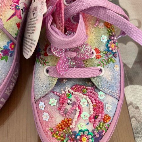 Lelli Kelly canvas sneakers with unicorn girl size 33 new, multicolor