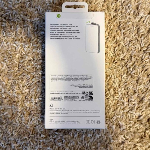 Apple iPhone 16 Pro Max plum silicone case, brand new