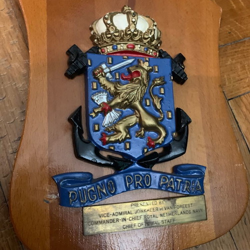 Royal Netherlands Navy commemorative plaque used