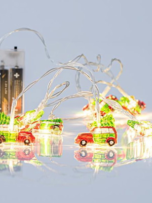 LED String Lights Battery Operated Warm Light Car Design
