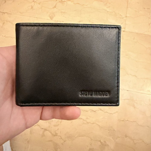 Steve Madden men's wallet, black