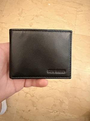 Steve Madden men's wallet, black