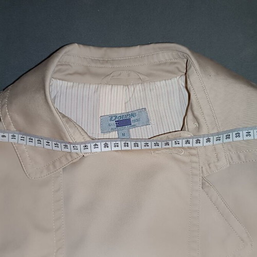 Double women's trench coat used, beige, size Medium