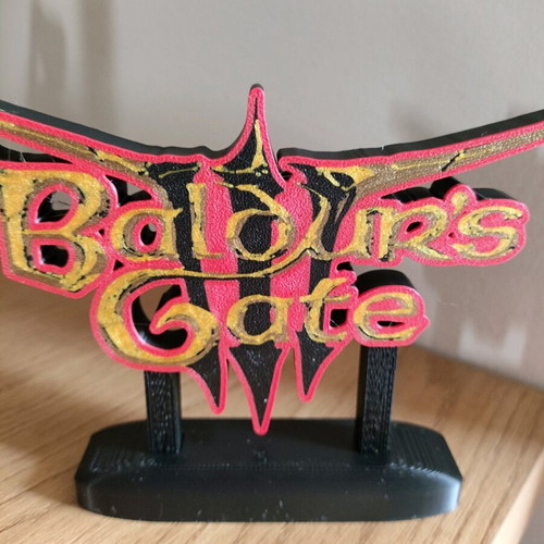 Baldur's Gate 3 3d printed decorative item new for desk or bookshelf