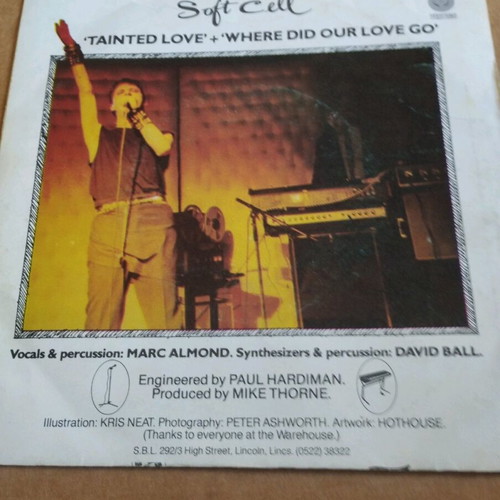 Soft Cell Tainted Love 7" single used, Belgian release 1981