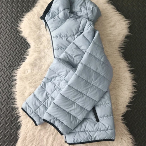 Men's light blue puffer jacket Bershka size M new