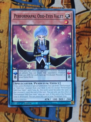 Performapal Odd-Eyes Valet κάρτα Yu-Gi-Oh!