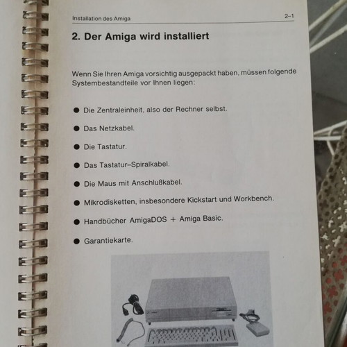 Commodore Amiga 1000 manual used