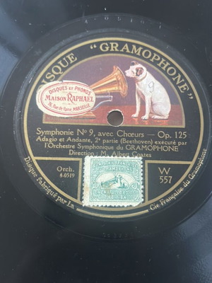 Beethoven 9th Symphony gramophone record used, classical
