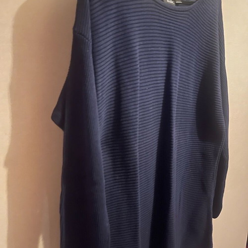 Knitted dress fine knit medium like new, blue