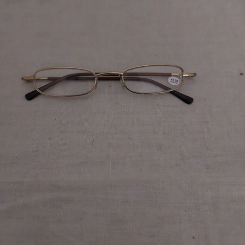 Presbyopia glasses new with case, +3.00 strength, gold frame
