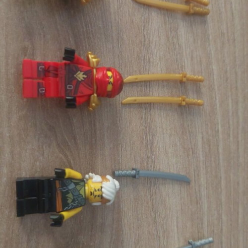 Lego Ninjago collectible figures with gift weapons