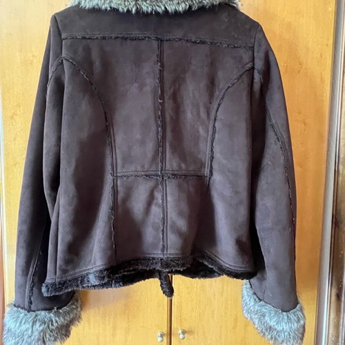Vintage castor short jacket like new, brown, size medium