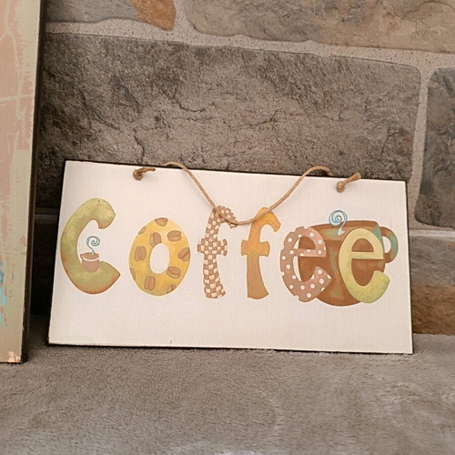 Wooden wall plaques like new with hanging string