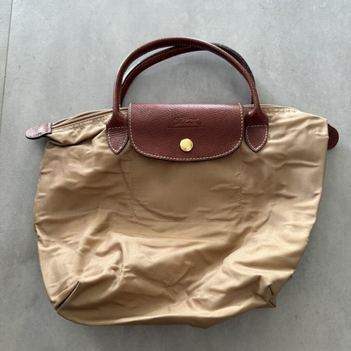 Longchamp Le Pliage small handbag, beige
