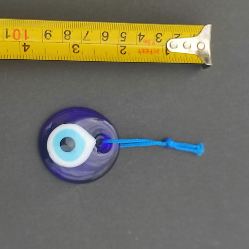 Traditional glass amulet like new, blue evil eye protection
